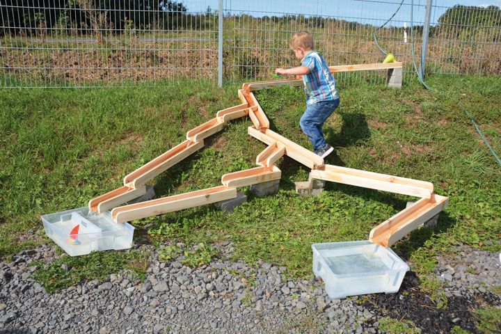 Wasserbahn aus Holz 12 Teile